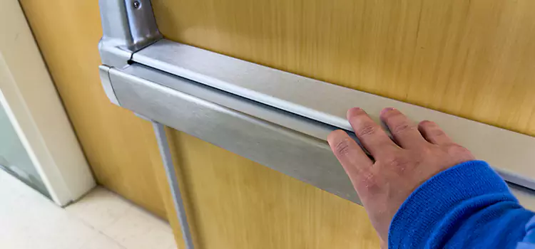 Installing a Push Bar on a Door Hauppauge